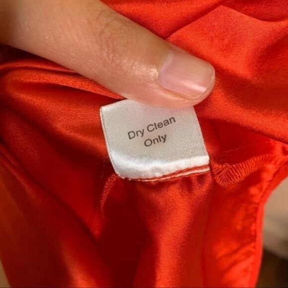 PARKER Red Silk Ruffled Racer Back Mini Dress - Medium - Picture 10 of 11